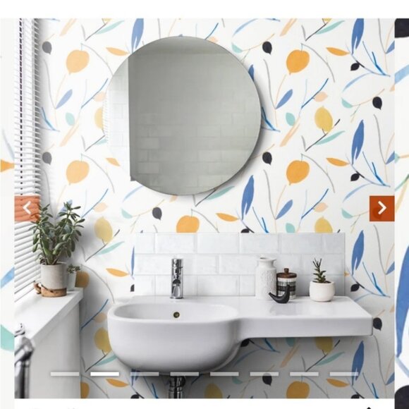 NEW Scion Oxalis Zanzibar Wallpaper Papaya/Honey Lot of 2 Rolls 11 Yards each - Picture 12 of 15